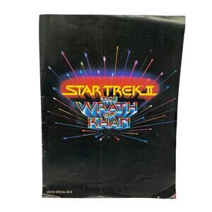 Vintage 1982 Star Trek 2 Wrath of Khan Movie Souvenir Collectible Program 12"x9"